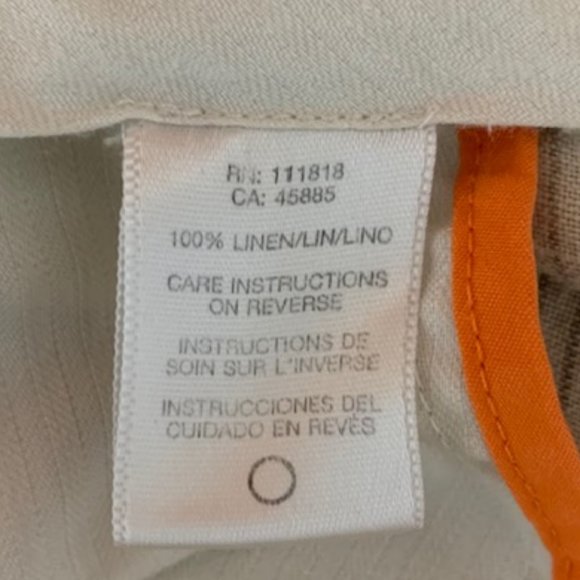 Michael Kors 100% Linen Stripe Pants 36x30 - Picture 8 of 9